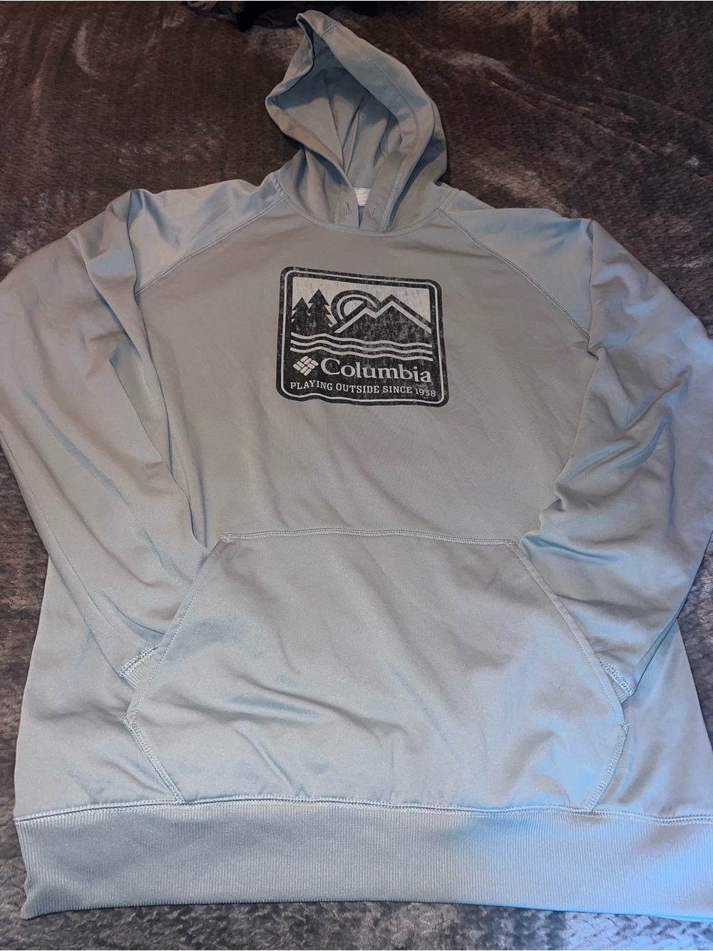 Columbia Men's Slate Blue Hooded Pullover - Men’s Large